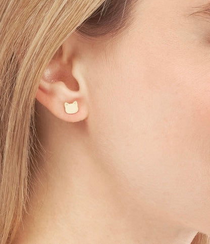 Cat Stud Earrings