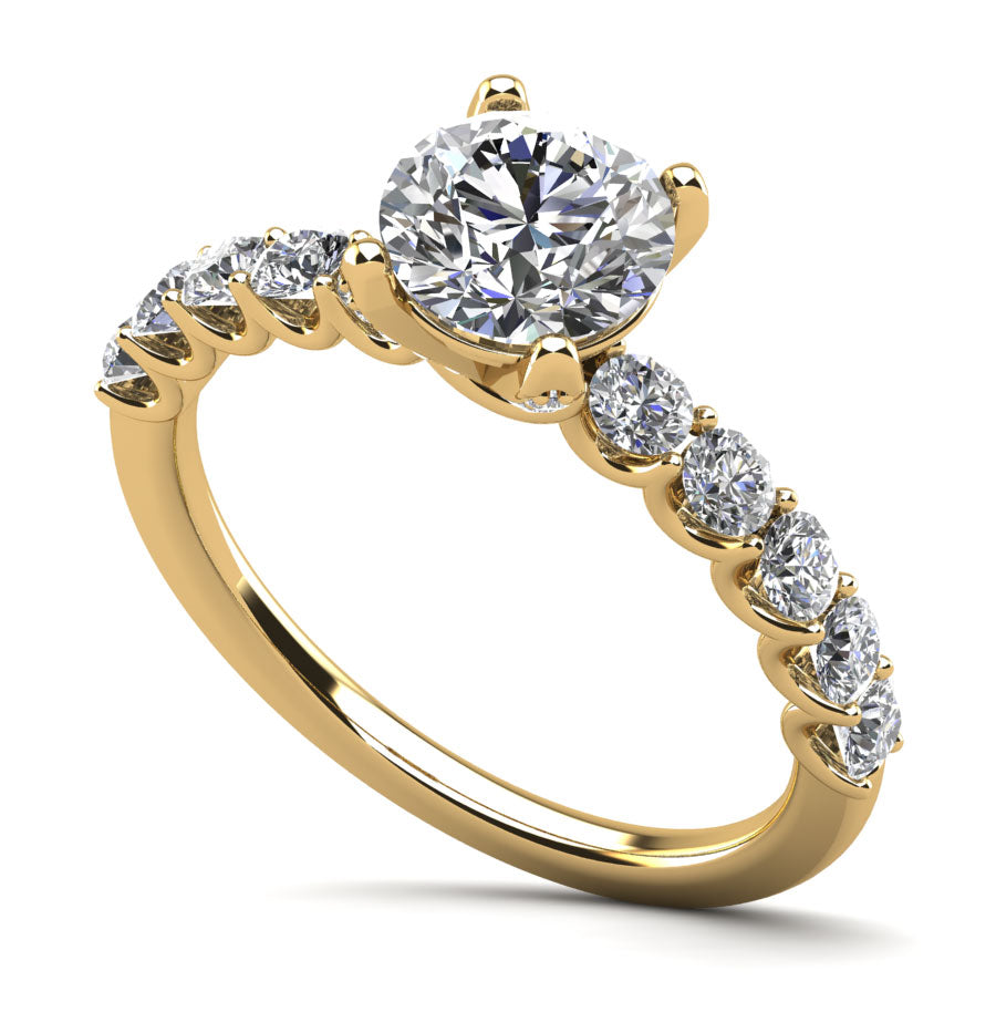 Sparkle Brilliant Round Diamond Engagement Ring