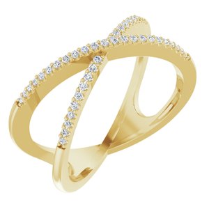 Criss-Cross Diamond Band