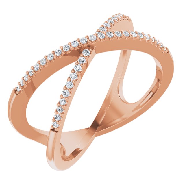 Criss-Cross Diamond Band