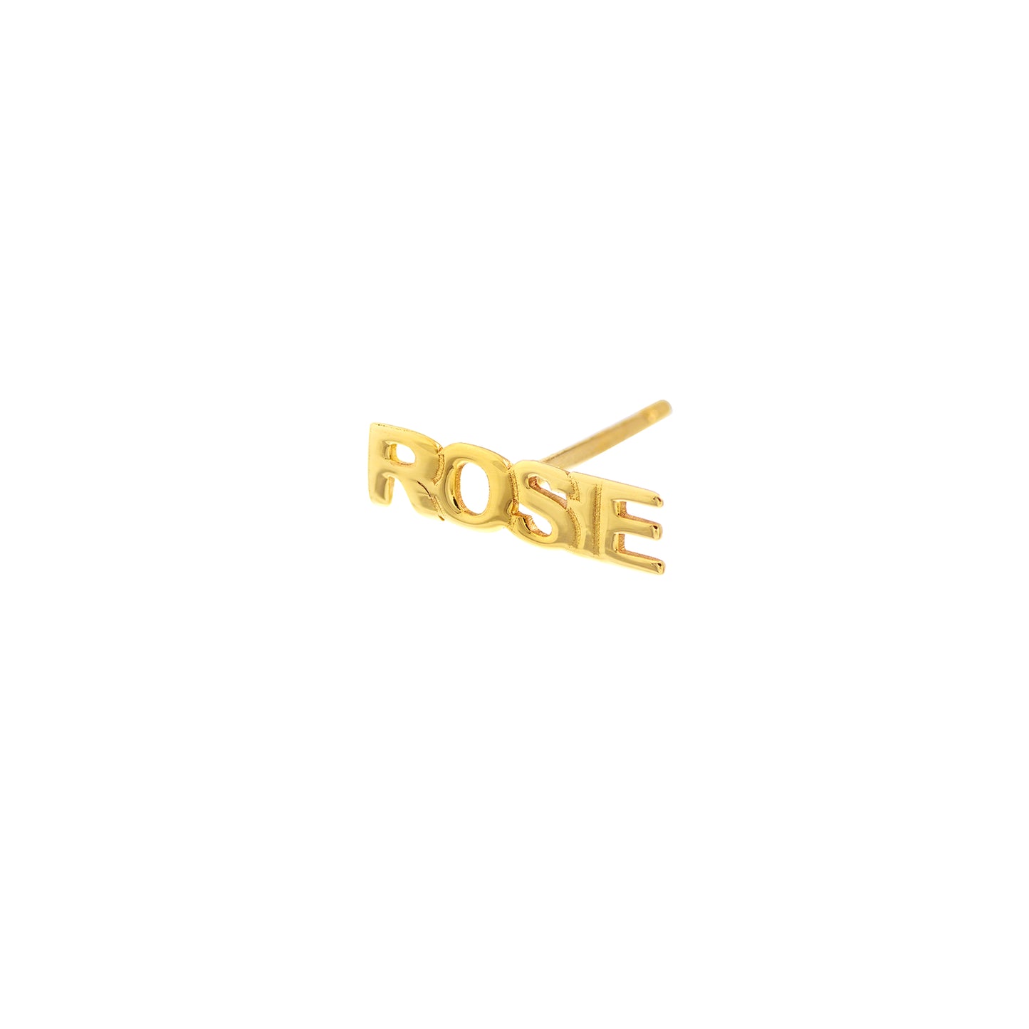 Name Block Letter Studs