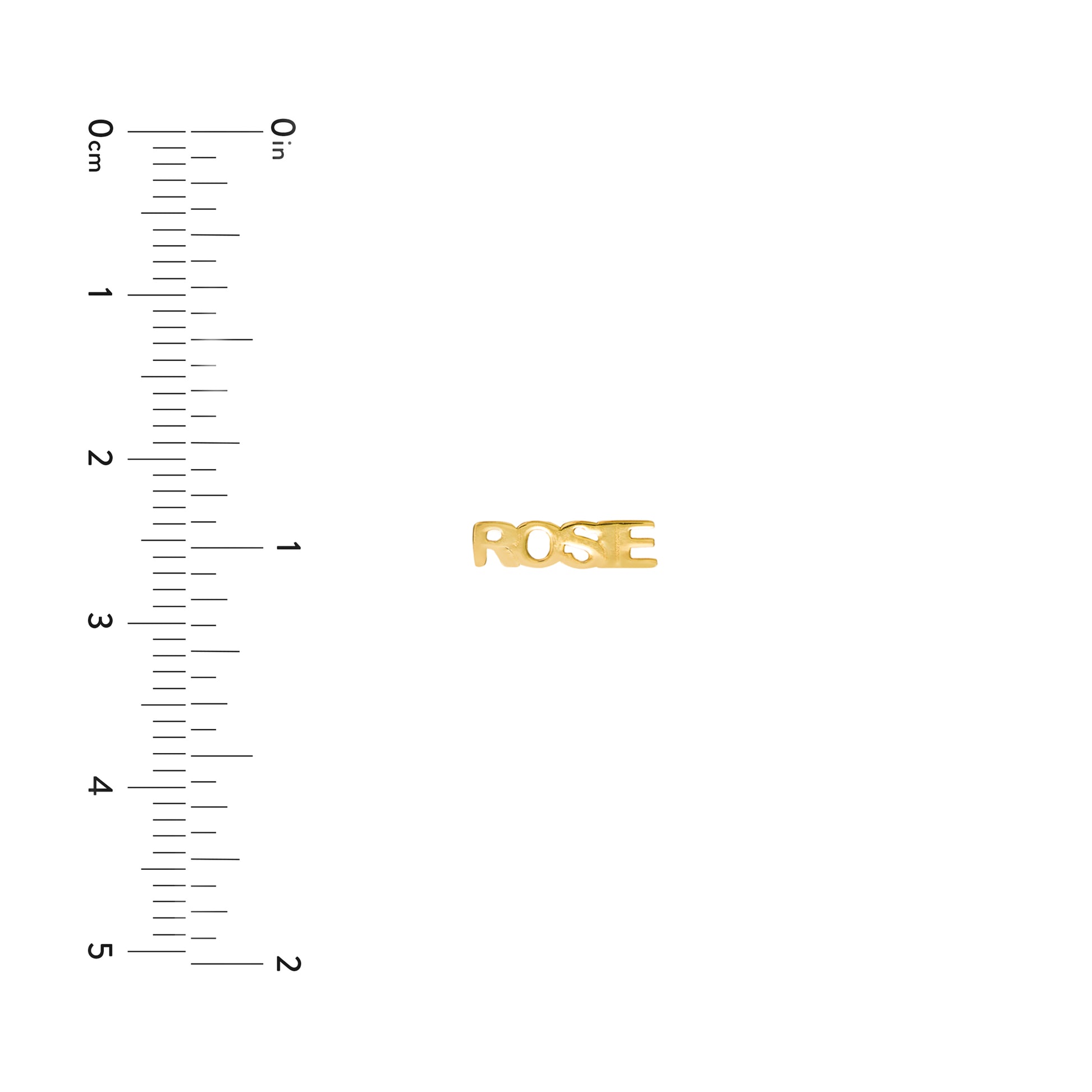 Name Block Letter Studs