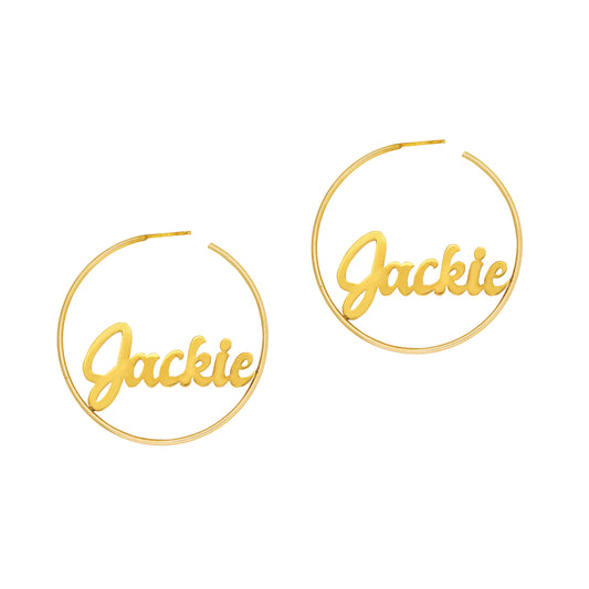 Name Script Letter Medium Hoops