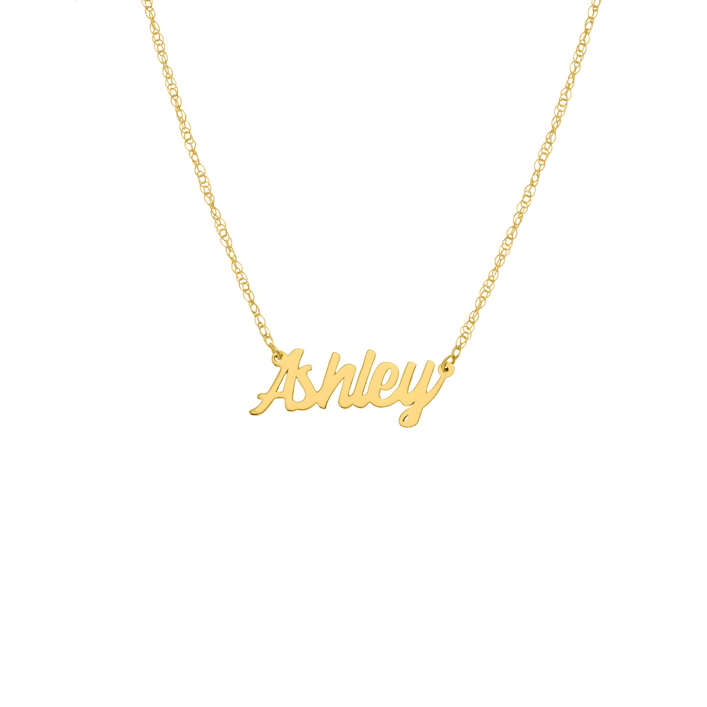 Name Script Letter Necklace