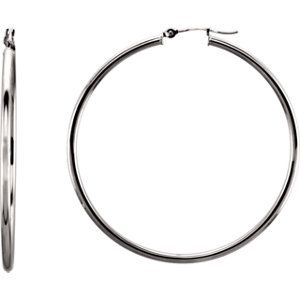 2mm Gold Tube Hoop