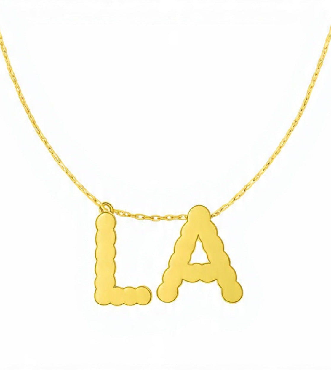 LA Initial Necklace, Go Dodgers!