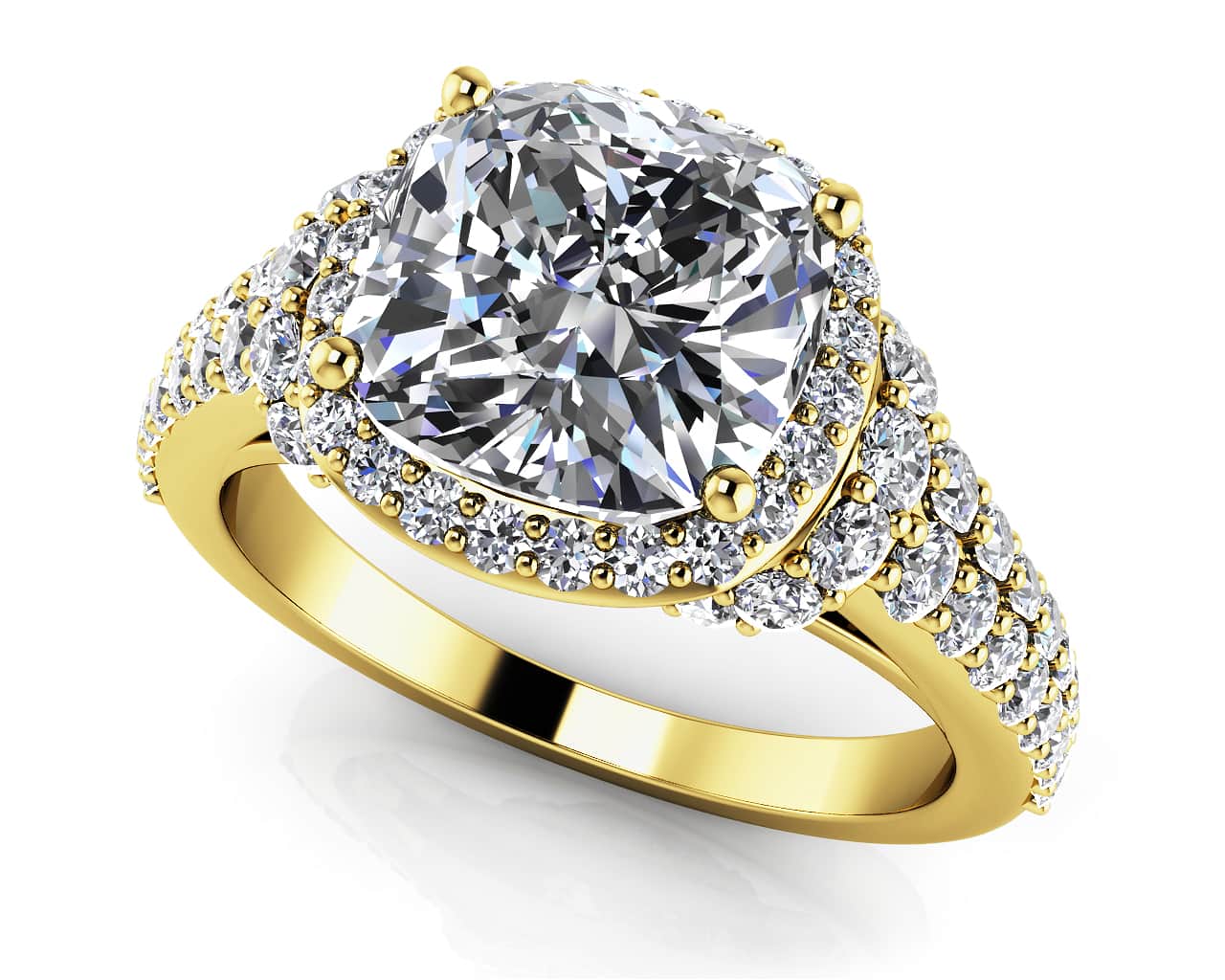 Cloud Nine Gold and Diamonds Engagement Ring